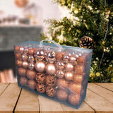 Maxbell 100Pcs Christmas Tree Ornaments Baubles 3/4/6cm for Home Decoration Aureate