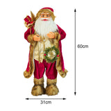 Maxbell Standing santa claus Figurines Decration for Indoor Window