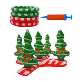 Maxbell Inflatable Ring Toss Set Christmas Tree Xmas Backyard Holiday Party Game Toy With Pump
