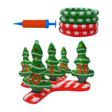 Maxbell Inflatable Ring Toss Set Christmas Tree Xmas Backyard Holiday Party Game Toy With Pump