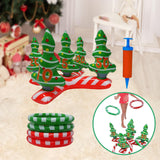 Maxbell Inflatable Ring Toss Set Christmas Tree Xmas Backyard Holiday Party Game Toy With Pump