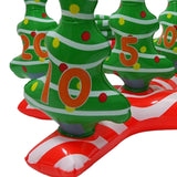 Maxbell Inflatable Ring Toss Set Christmas Tree Xmas Backyard Holiday Party Game Toy With Pump