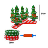 Maxbell Inflatable Ring Toss Set Christmas Tree Xmas Backyard Holiday Party Game Toy With Pump