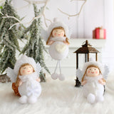 Maxbell Christmas Tree Decorations Xmas Angel Doll Warm Smile Size 7x4x14cm Festival Snowflake
