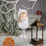 Maxbell Christmas Tree Decorations Xmas Angel Doll Warm Smile Size 7x4x14cm Festival Snowflake
