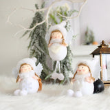 Maxbell Christmas Tree Decorations Xmas Angel Doll Warm Smile Size 7x4x14cm Festival Star