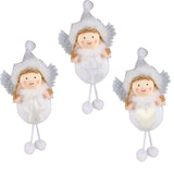 Maxbell Christmas Tree Decorations Xmas Angel Doll Warm Smile Size 7x4x14cm Festival Star