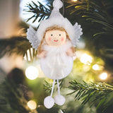 Maxbell Christmas Tree Decorations Xmas Angel Doll Warm Smile Size 7x4x14cm Festival Star