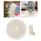 Maxbell Xmas Tree Decoration Floor Cover Ornament Xmas Socks for Festival Decor Base