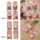Maxbell 4x Chinese Red Envelopes Packing Bag with Rabbit Patterns for Wedding Style A