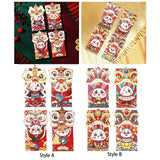 Maxbell 4x Chinese Red Envelopes Packing Bag with Rabbit Patterns for Wedding Style A