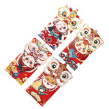 Maxbell 4x Chinese Red Envelopes Packing Bag with Rabbit Patterns for Wedding Style A