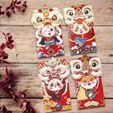 Maxbell 4x Chinese Red Envelopes Packing Bag with Rabbit Patterns for Wedding Style A