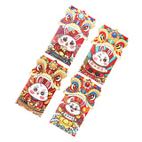 Maxbell 4x Chinese Red Envelopes Packing Bag with Rabbit Patterns for Wedding Style B
