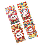 Maxbell 4x Chinese Red Envelopes Packing Bag with Rabbit Patterns for Wedding Style B