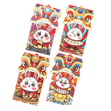 Maxbell 4x Chinese Red Envelopes Packing Bag with Rabbit Patterns for Wedding Style B