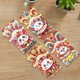 Maxbell 4x Chinese Red Envelopes Packing Bag with Rabbit Patterns for Wedding Style B