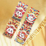 Maxbell 4x Chinese Red Envelopes Packing Bag with Rabbit Patterns for Wedding Style B