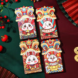 Maxbell 4x Chinese Red Envelopes Packing Bag with Rabbit Patterns for Wedding Style B