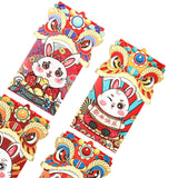 Maxbell 4x Chinese Red Envelopes Packing Bag with Rabbit Patterns for Wedding Style B