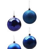 Maxbell 24 Pieces Christmas Balls Ornament Shatterproof for Wedding Holiday Home Blue