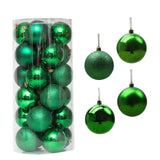 Maxbell 24 Pieces Christmas Balls Ornament Shatterproof for Wedding Holiday Home Green