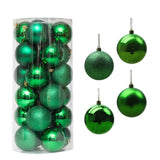 Maxbell 24 Pieces Christmas Balls Ornament Shatterproof for Wedding Holiday Home Green