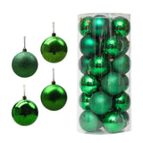 Maxbell 24 Pieces Christmas Balls Ornament Shatterproof for Wedding Holiday Home Green