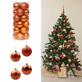 Maxbell 24 Pieces Christmas Balls Ornament Shatterproof for Wedding Holiday Home Orange