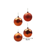 Maxbell 24 Pieces Christmas Balls Ornament Shatterproof for Wedding Holiday Home Orange