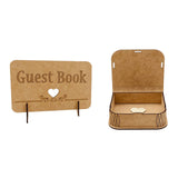 Maxbell 4x Wedding Reception Guest Book with Stand for Holiday Centerpiece Events