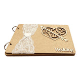 Maxbell 4x Wedding Reception Guest Book with Stand for Holiday Centerpiece Events