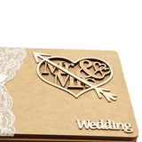 Maxbell 4x Wedding Reception Guest Book with Stand for Holiday Centerpiece Events