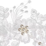 Maxbell 2 Pieces Bridal Wedding Garter Costume Accessories Faux Pearls for Party White S