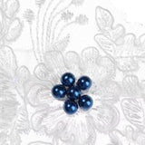 Maxbell 2 Pieces Bridal Wedding Garter Costume Accessories Faux Pearls for Party Blue S
