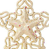 Maxbell Christmas Tree Top Xmas Decor Xmas Tree Ornament Window Party B Aureate