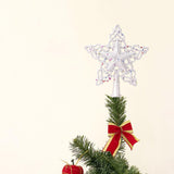 Maxbell Christmas Tree Top Xmas Decor Xmas Tree Ornament Window Party B Argent