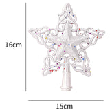 Maxbell Christmas Tree Top Xmas Decor Xmas Tree Ornament Window Party B Argent