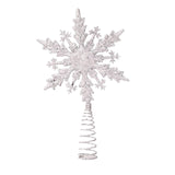 Maxbell Christmas Tree Top Xmas Decor Xmas Tree Ornament Window Party C Argent