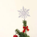 Maxbell Christmas Tree Top Xmas Decor Xmas Tree Ornament Window Party C Argent