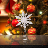 Maxbell Christmas Tree Top Xmas Decor Xmas Tree Ornament Window Party C Argent