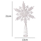 Maxbell Christmas Tree Top Xmas Decor Xmas Tree Ornament Window Party C Argent