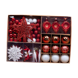 Maxbell 68 Pieces Christmas Ball Ornament Charm Pendants for Festival Decorative