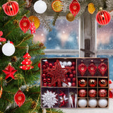 Maxbell 68 Pieces Christmas Ball Ornament Charm Pendants for Festival Decorative