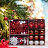 Maxbell 68 Pieces Christmas Ball Ornament Charm Pendants for Festival Decorative