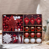 Maxbell 68 Pieces Christmas Ball Ornament Charm Pendants for Festival Decorative