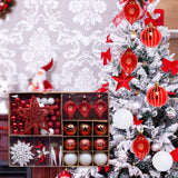 Maxbell 68 Pieces Christmas Ball Ornament Charm Pendants for Festival Decorative