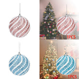 Maxbell Sequined Ball Pendants Shatterproof for Festival Xmas New Year Pink