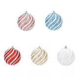 Maxbell Sequined Ball Pendants Shatterproof for Festival Xmas New Year Pink