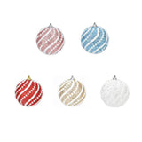 Maxbell Sequined Ball Pendants Shatterproof for Festival Xmas New Year Blue